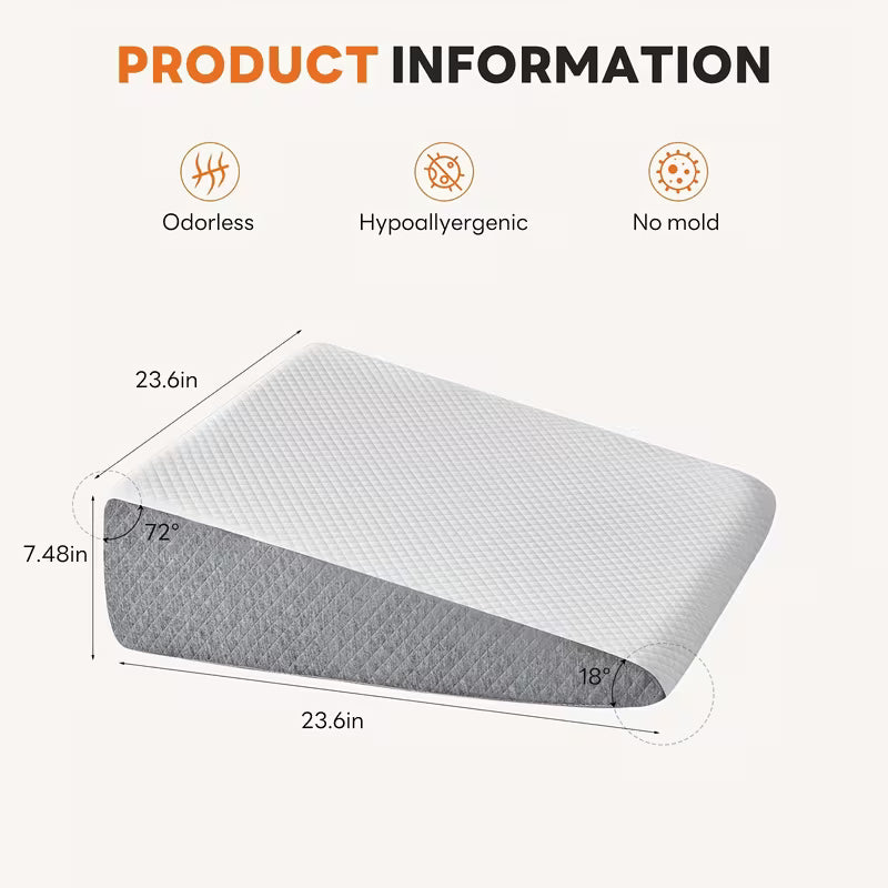 Premium Memory Foam Wedge Pillow