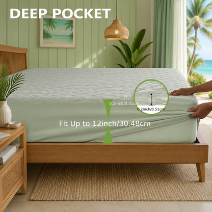 Thick Quilted Deep Pocket Waterproof Mattress Protector