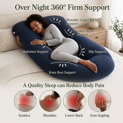 J-Shaped Body Pillow