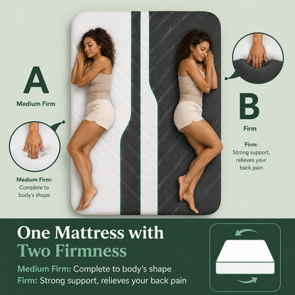 Extra Firm/Medium Firm Memory Foam Dual-Sided Reversible Mattress