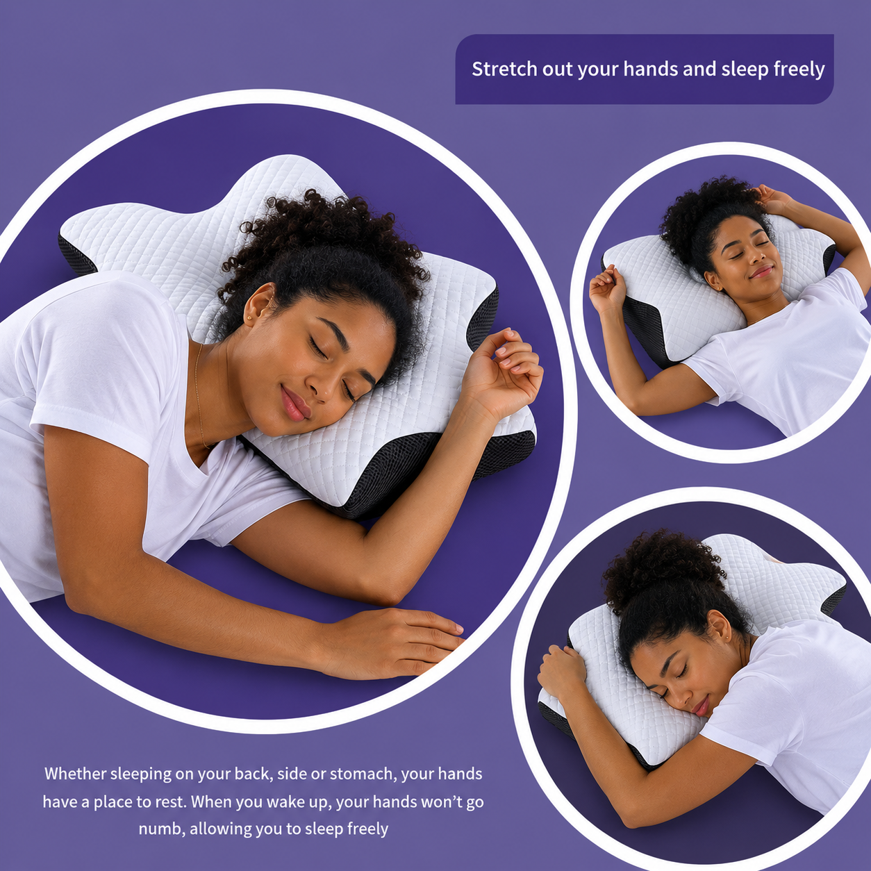 Orthopedic Neck Relief Butterfly Pillow – Ergonomic Pain Support